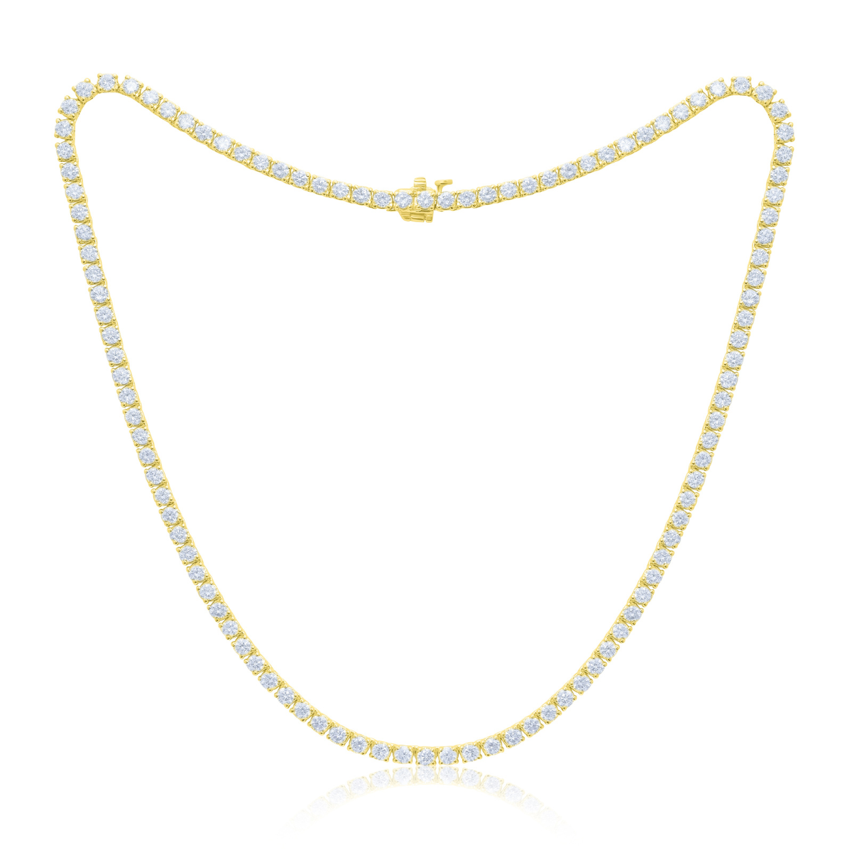 16-40cts 4 Prong Tennis Necklace