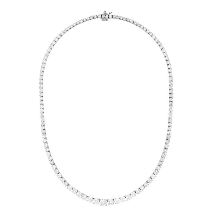 17.70cts Graduated Tennis Necklace