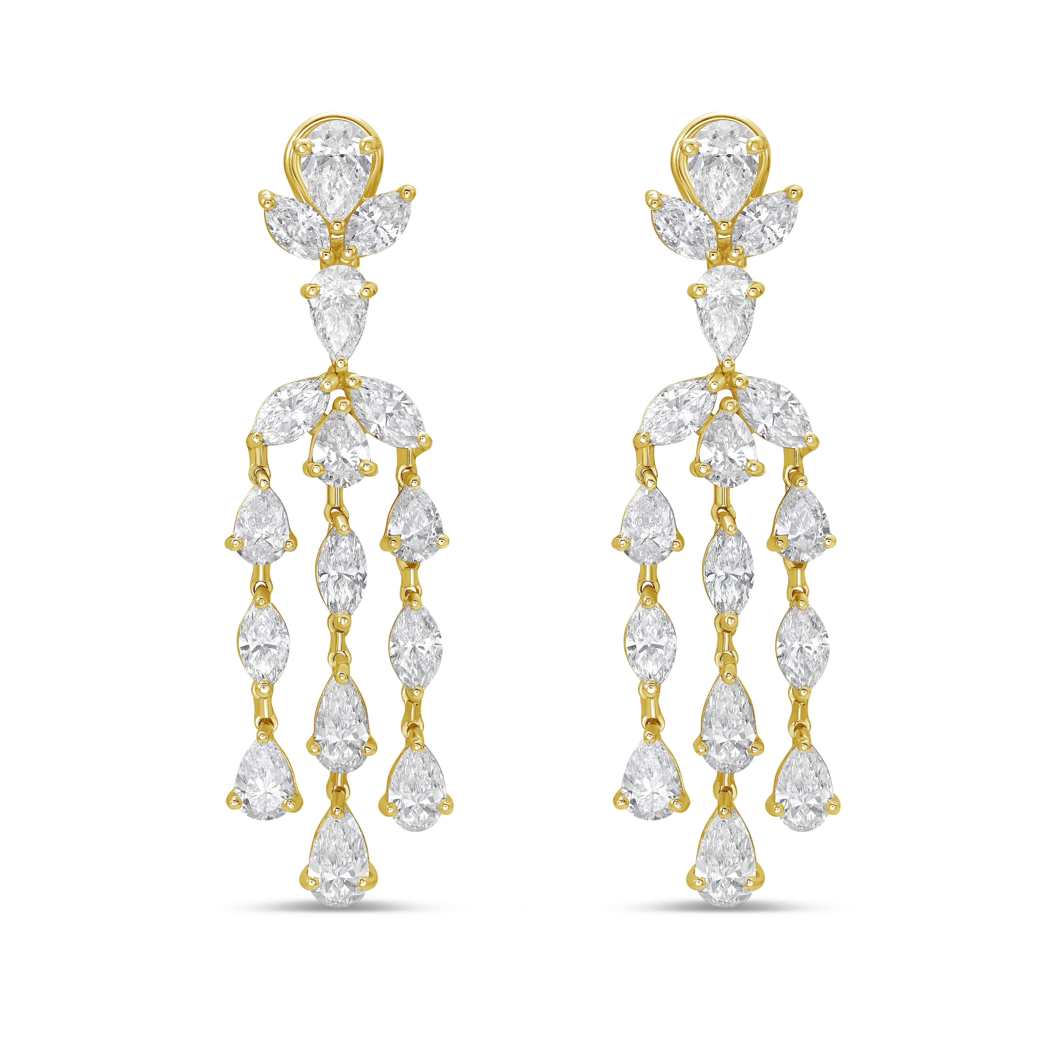 13cts Diamond Chandelier Earrings