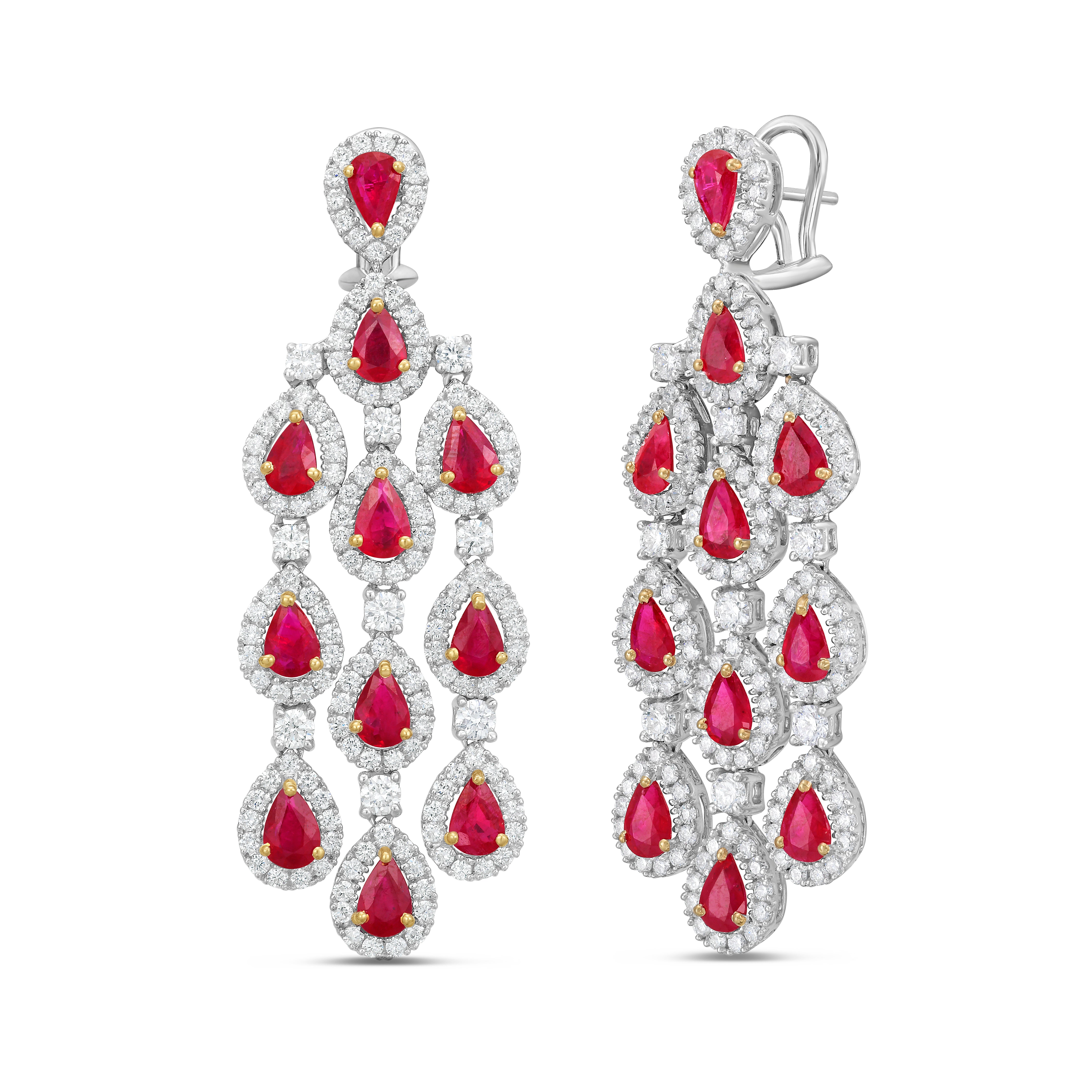 Ruby Chandelier Earrings