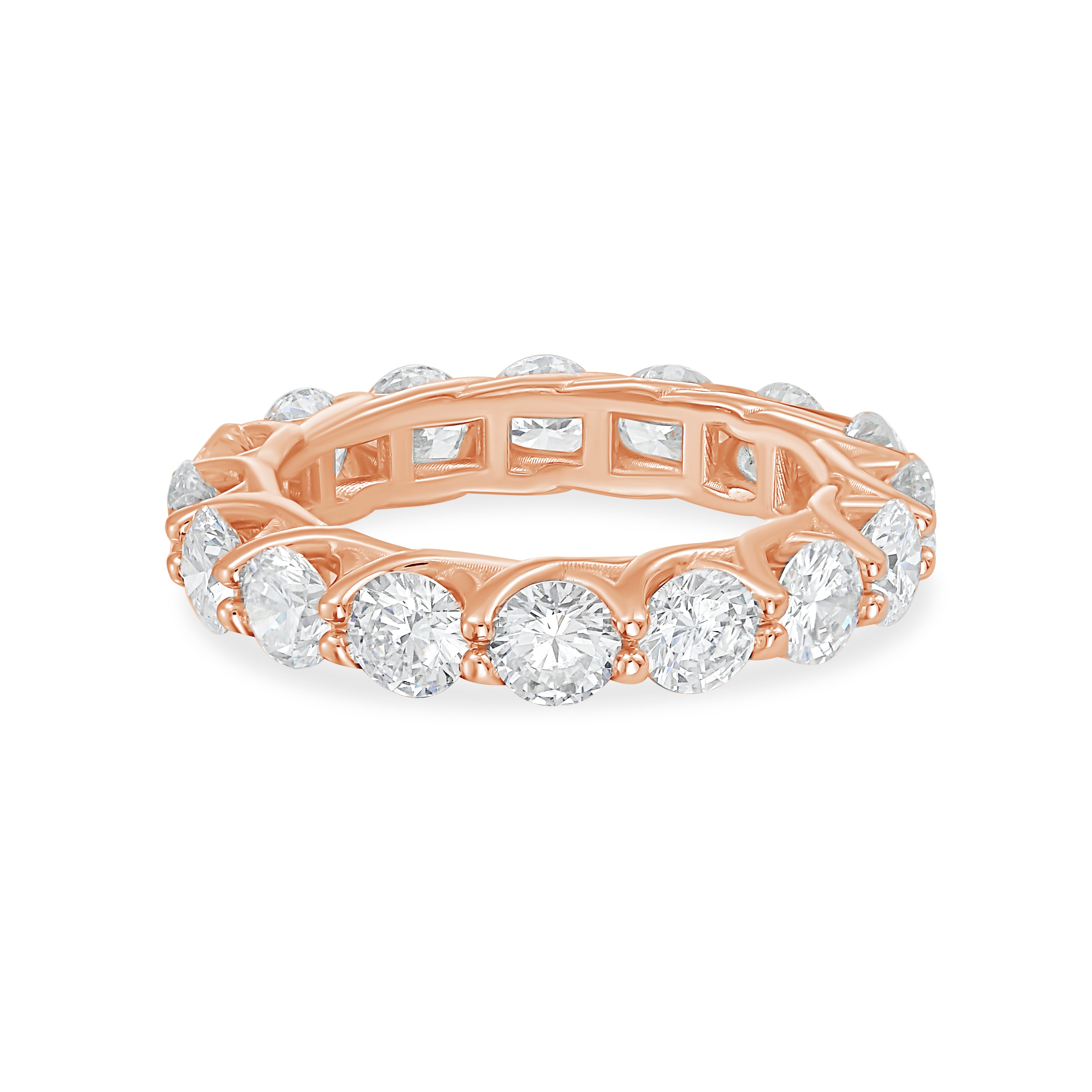 Lab Grown Round Diamond Scalloped Eternity Band