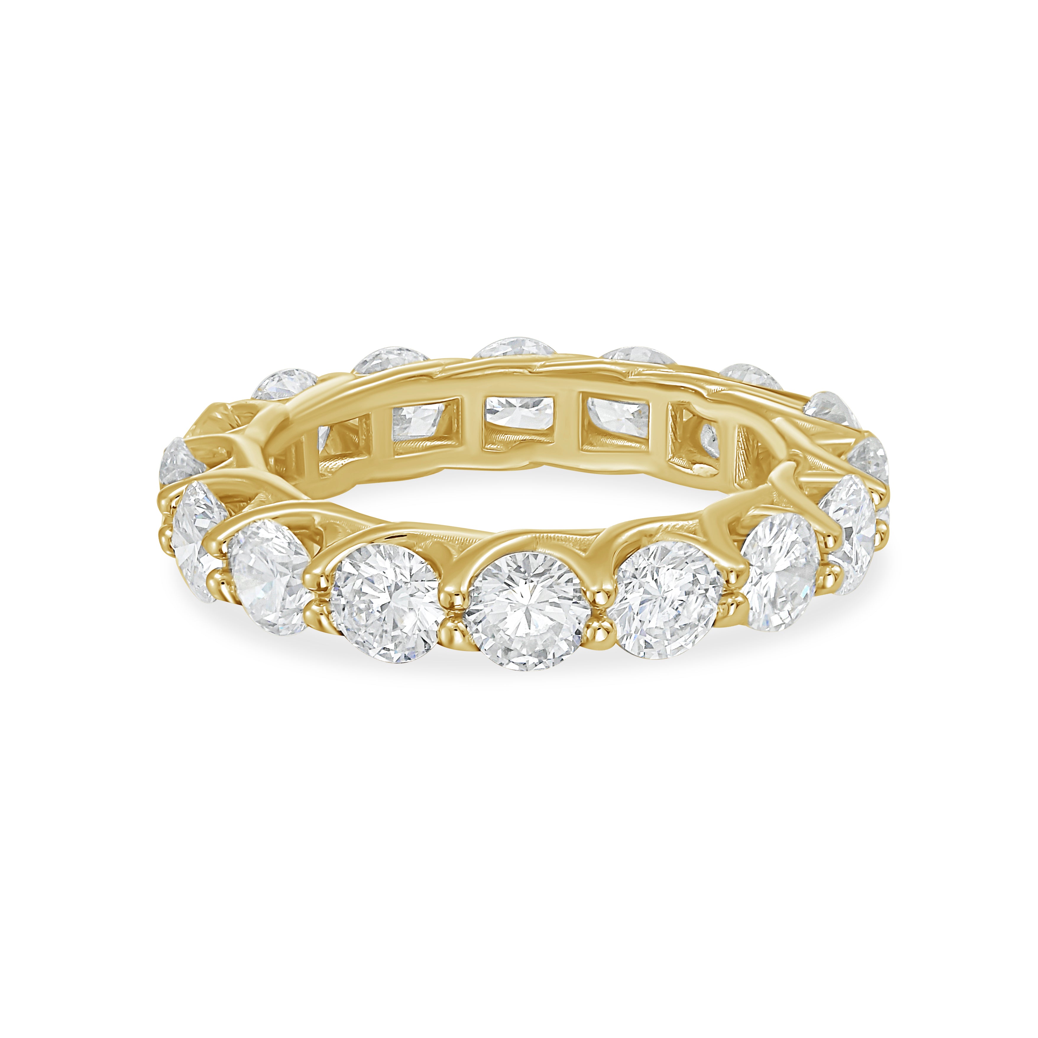 Lab Grown Round Diamond Scalloped Eternity Band