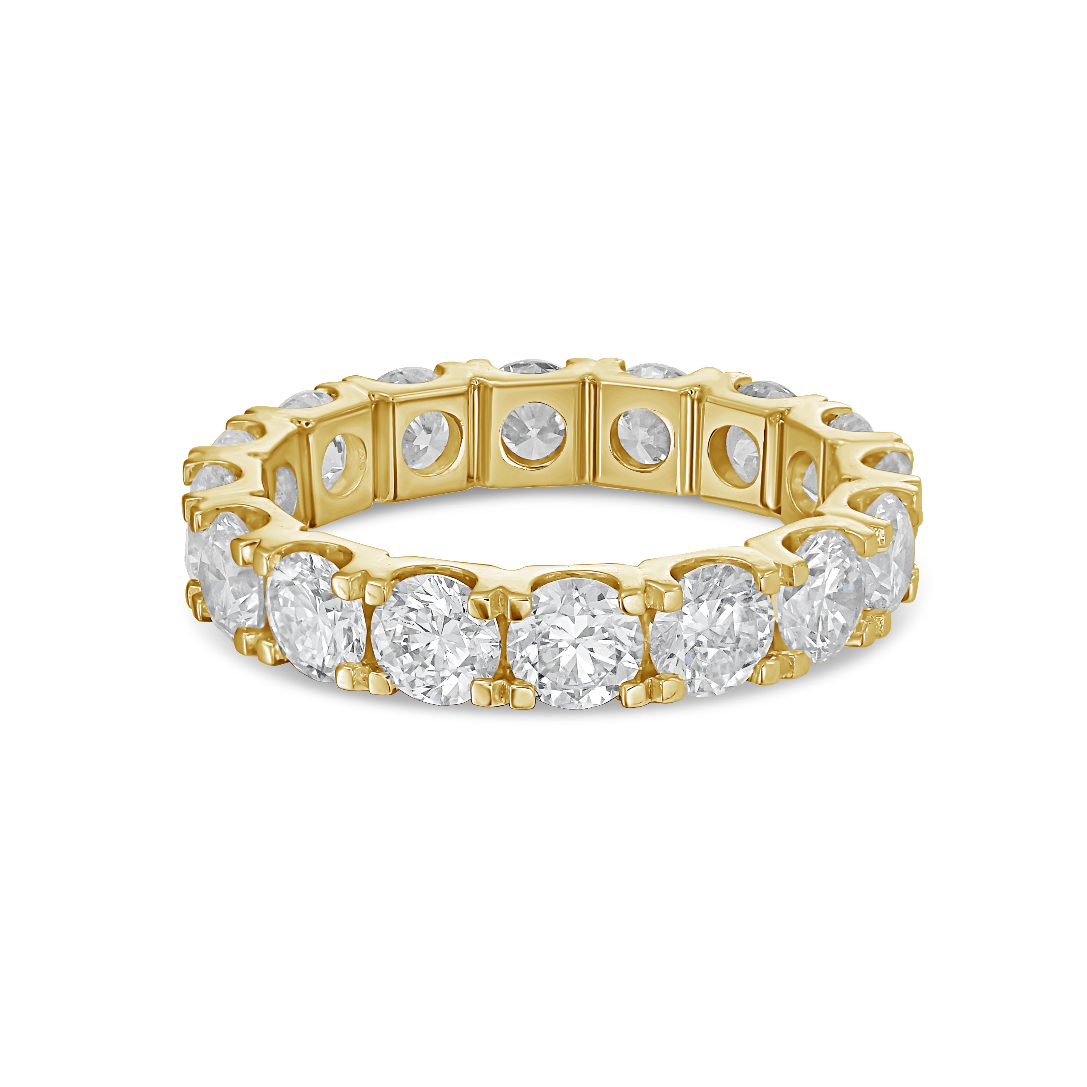 Lab Grown Round Diamond U-Prong Eternity Band