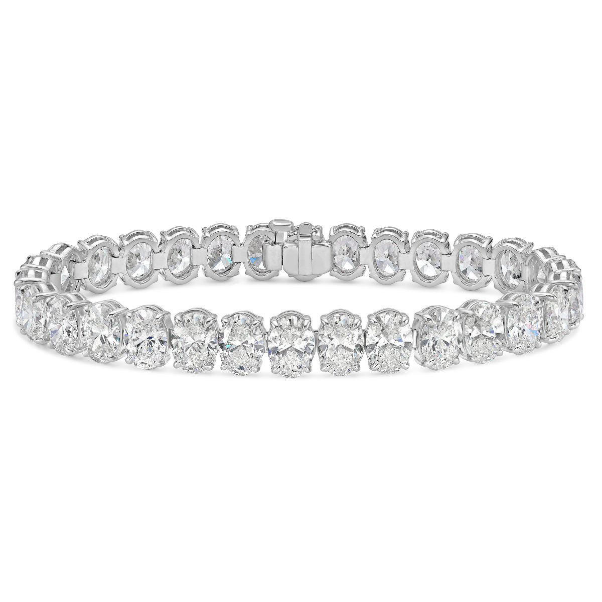 30.05ct Oval Diamond Tennis Bracelet