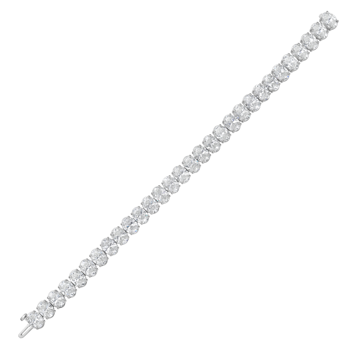 30.05ct Oval Diamond Tennis Bracelet