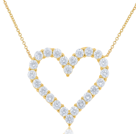 Diamond Open Heart Pendant