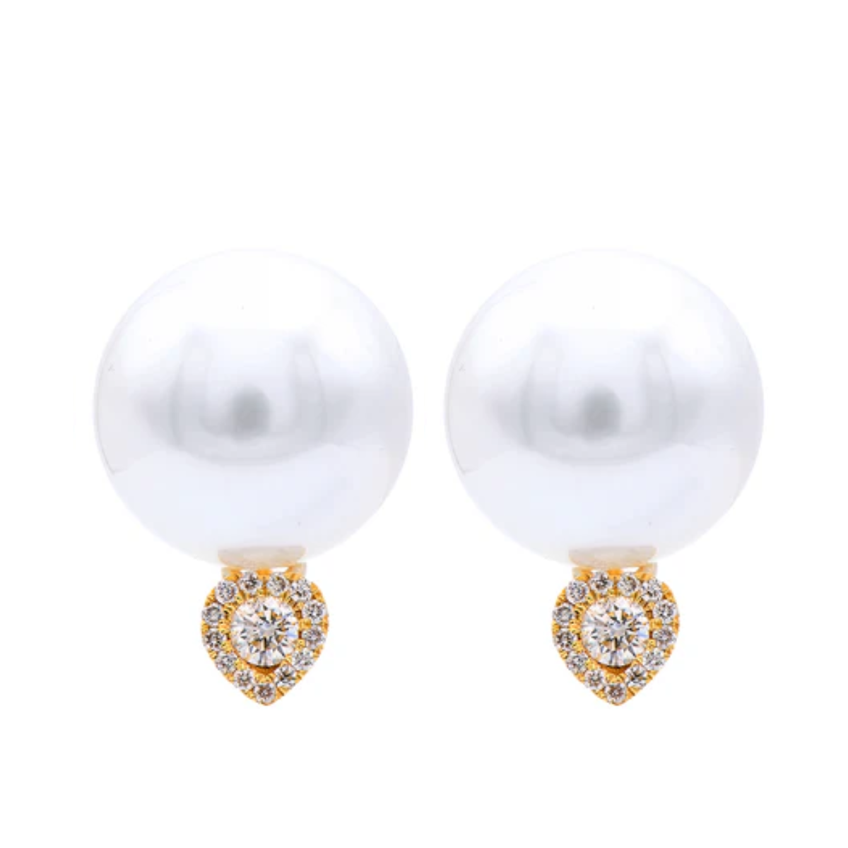 Pearl Diamond Studs