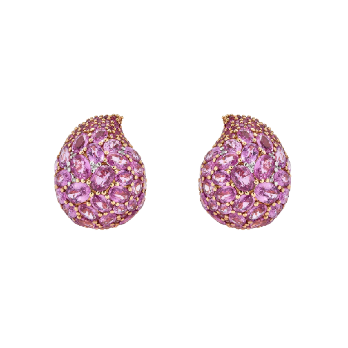 pink stud earrings sterling silver