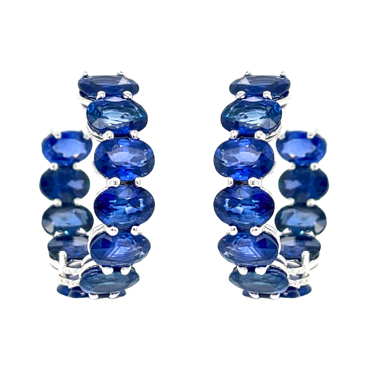 Sapphire Hoops