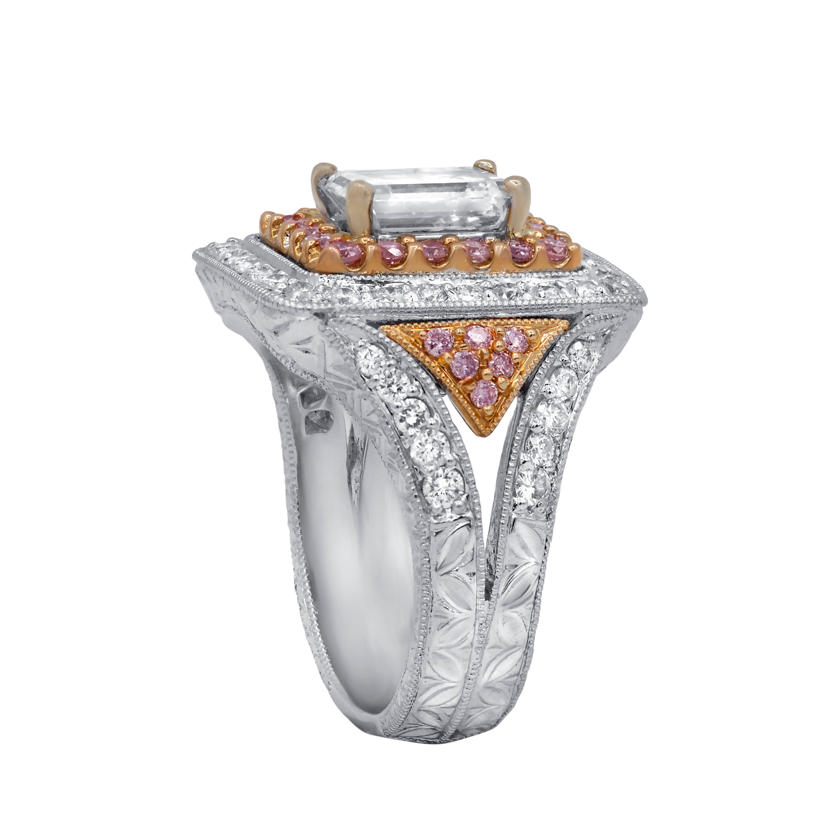 emerald cut diamond ring 2 carat