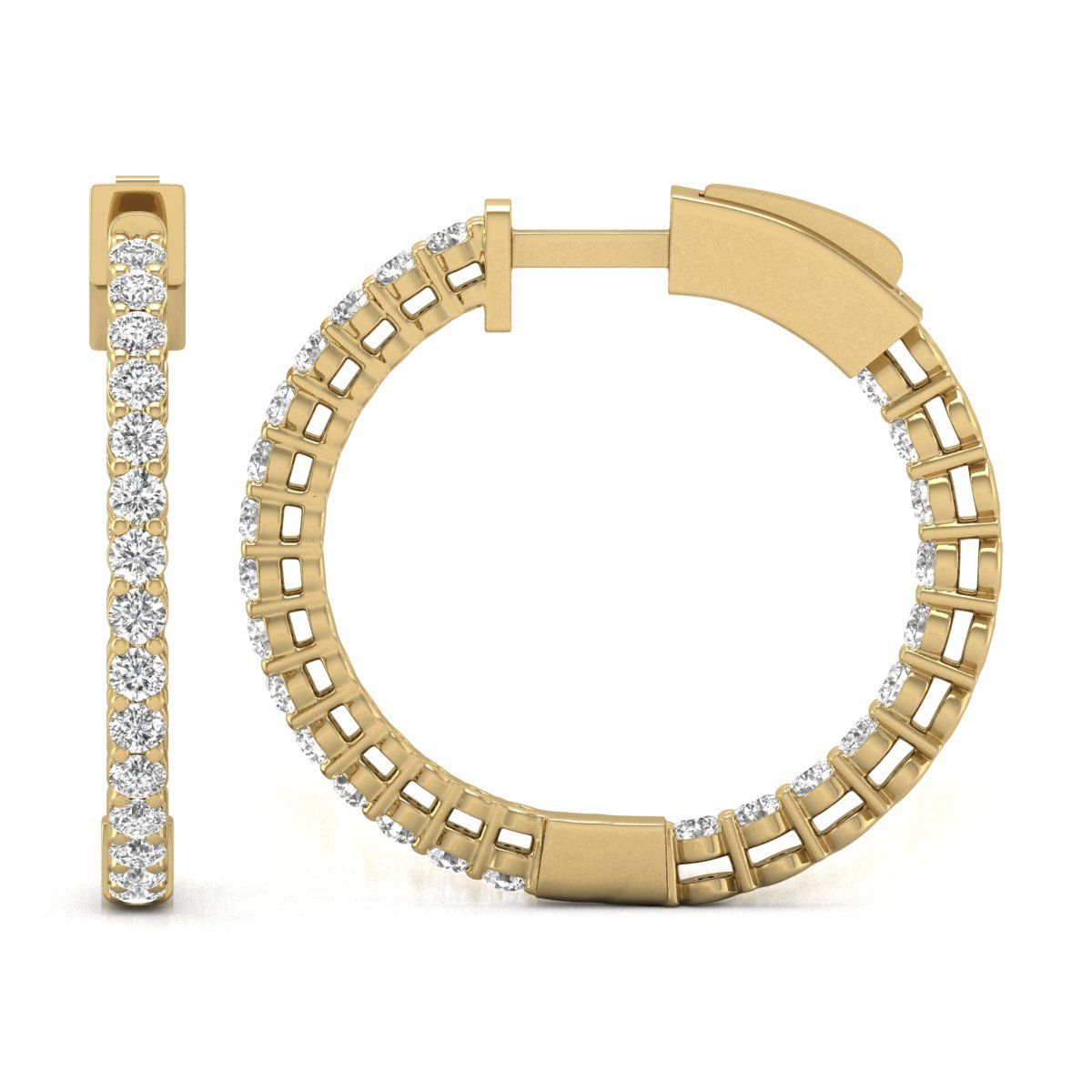 Petite Diamond Hoop