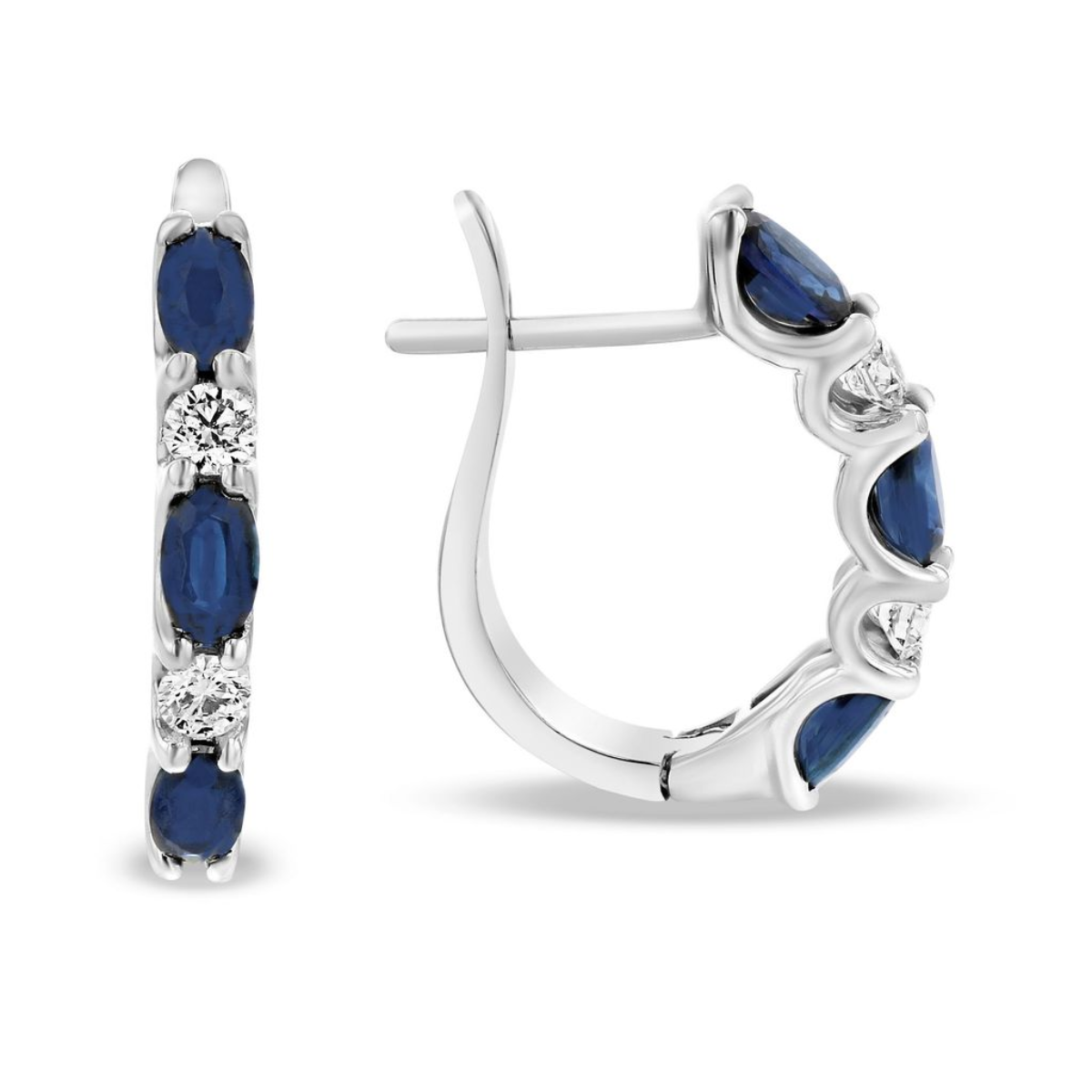 tiffany diamond hoop earrings