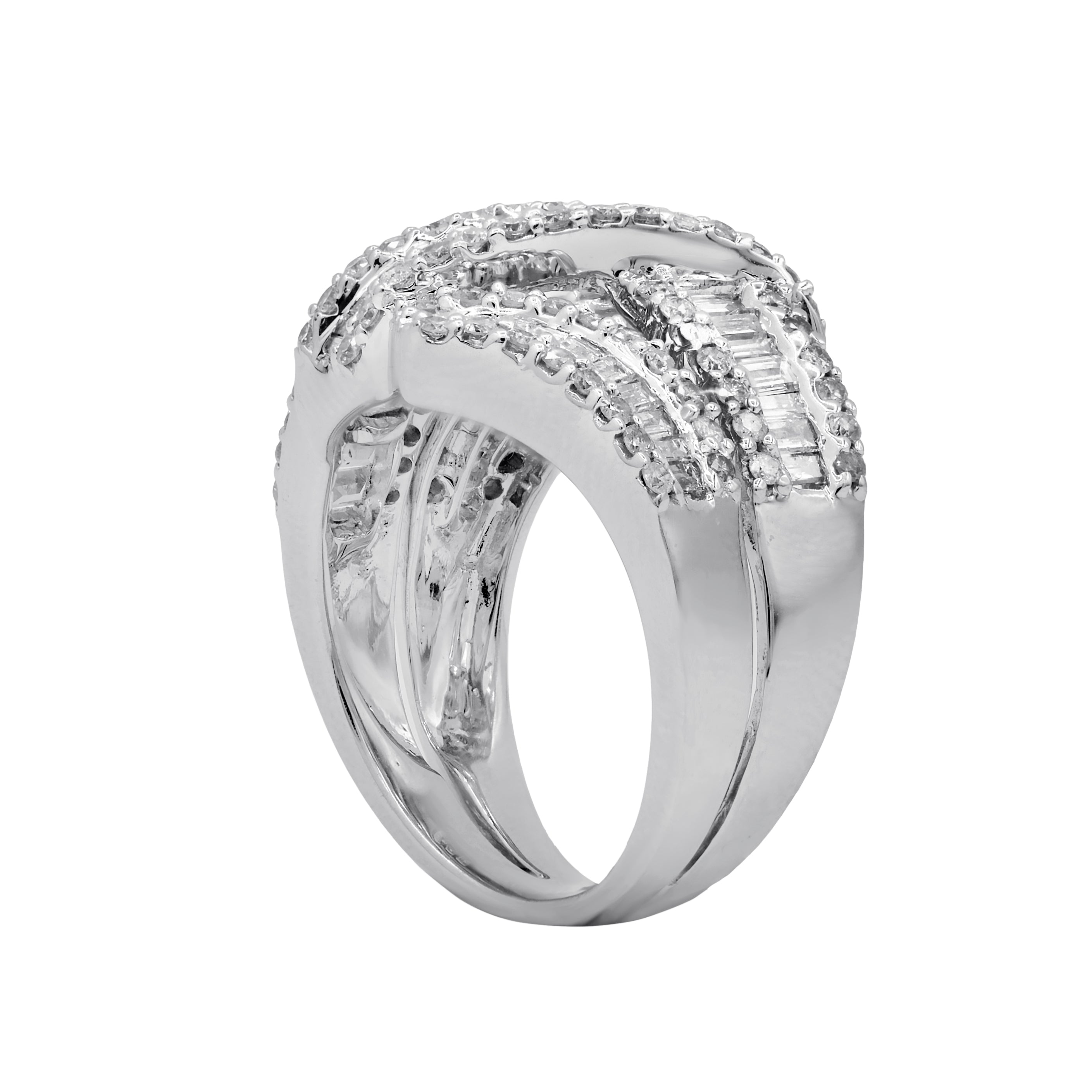 Criss Cross Diamond Ring