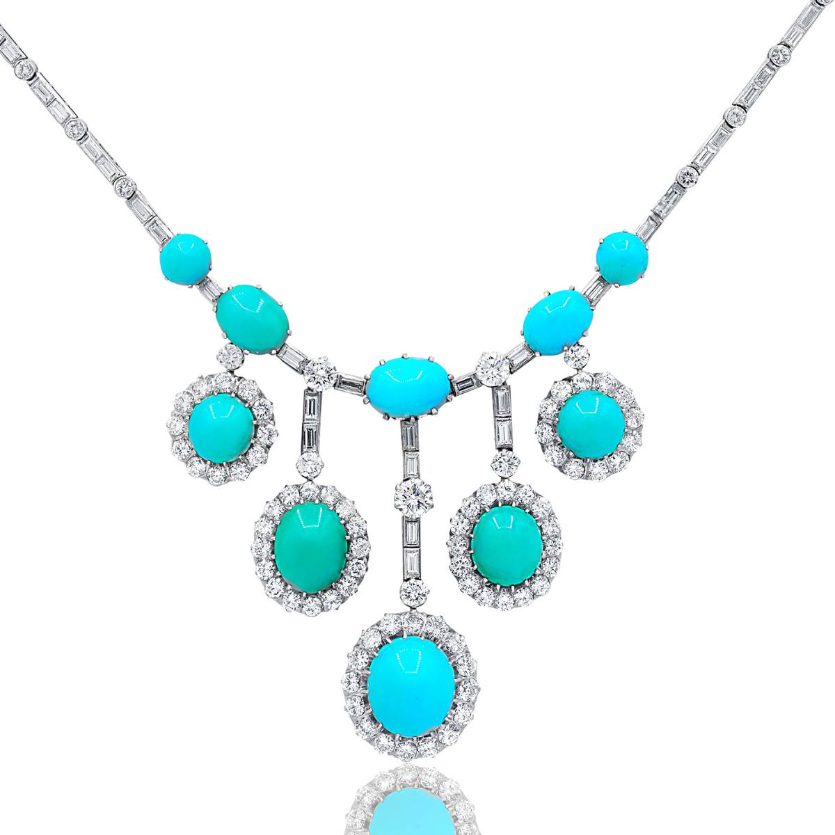 Turquiose Diamond Necklace