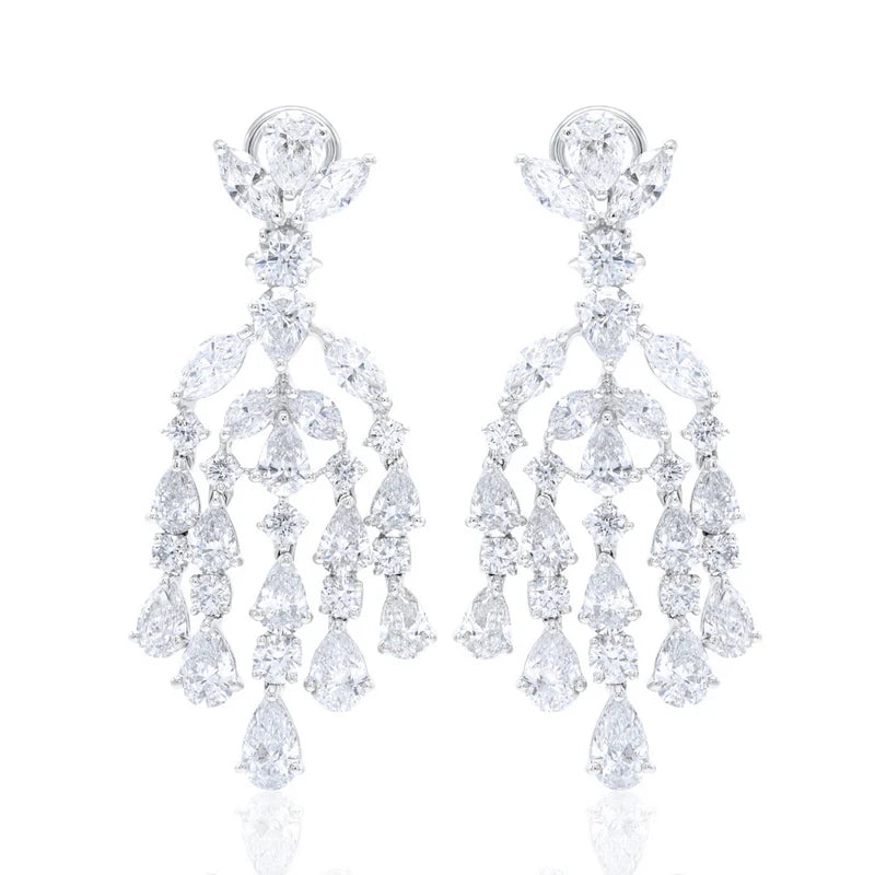16.20cts Diamond Chandelier Earrings
