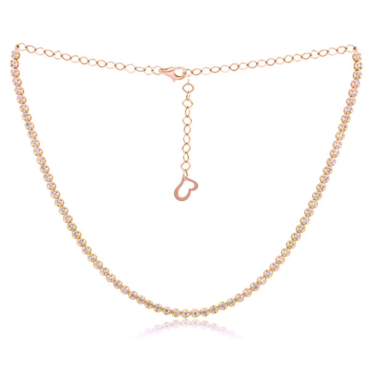 Diamond Buttercup Tennis Necklace