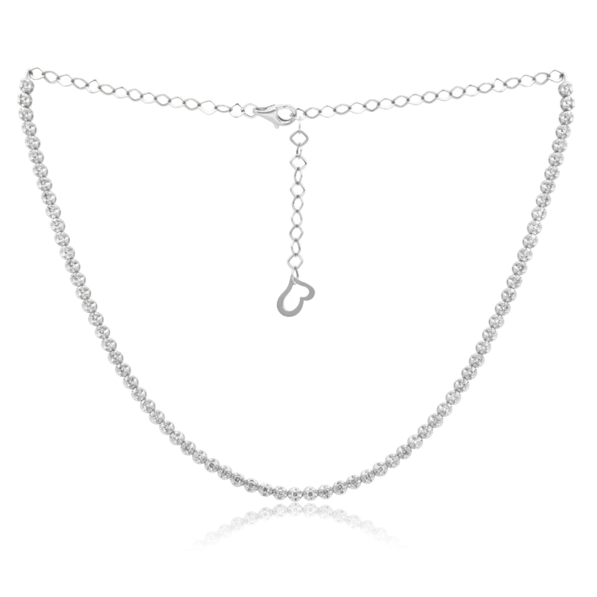 Diamond Buttercup Tennis Necklace