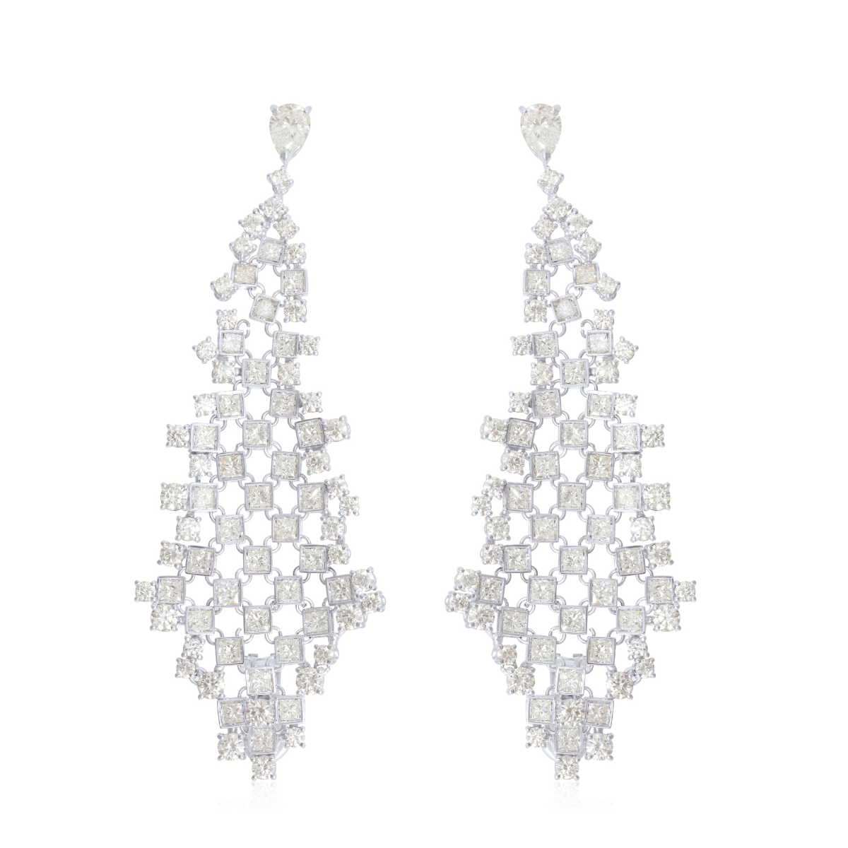 pearl drop earrings silver