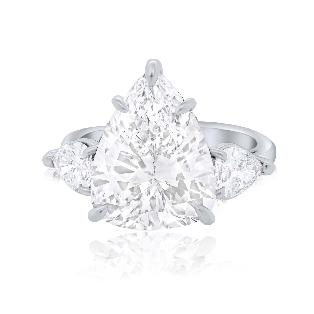 5.82ct Pear Shaped Daimond Ring