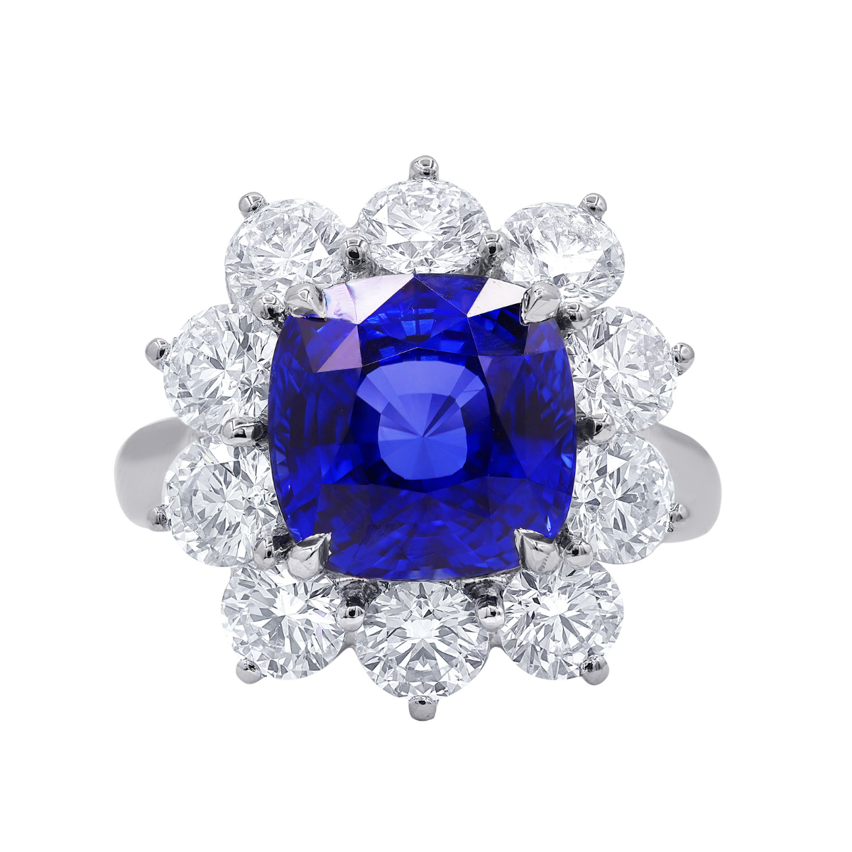 Sapphire and Diamond Princess Diana Ring