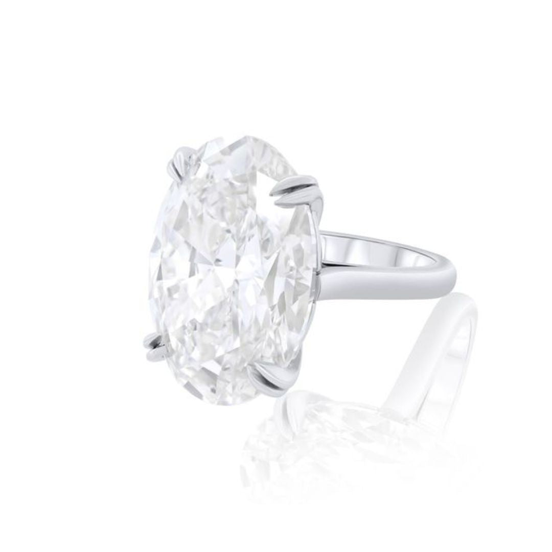 Lab Grown Diamond Oval Engagement Ring