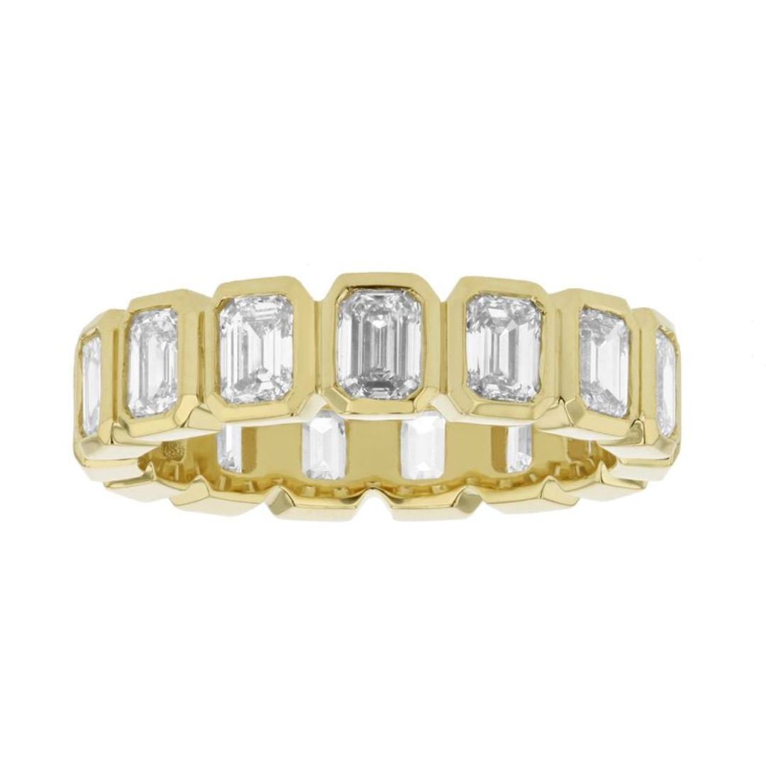 Lab Grown Bezel Eternity Band