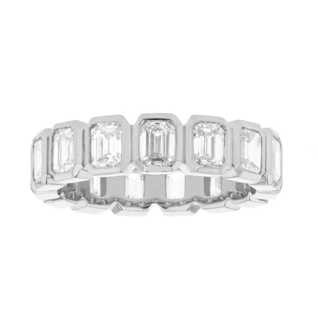 Lab Grown Bezel Eternity Band