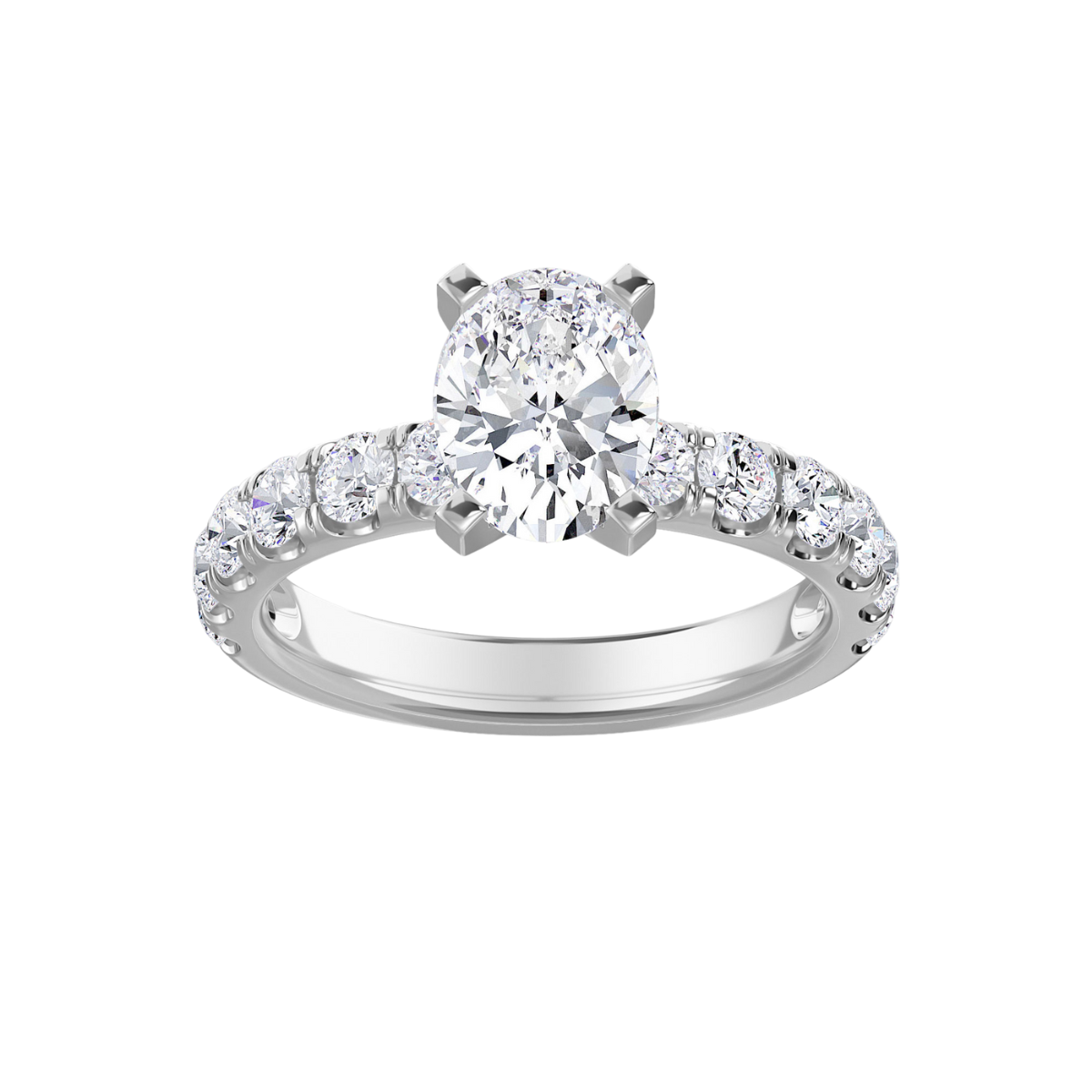 oval diamond engagement ring gold