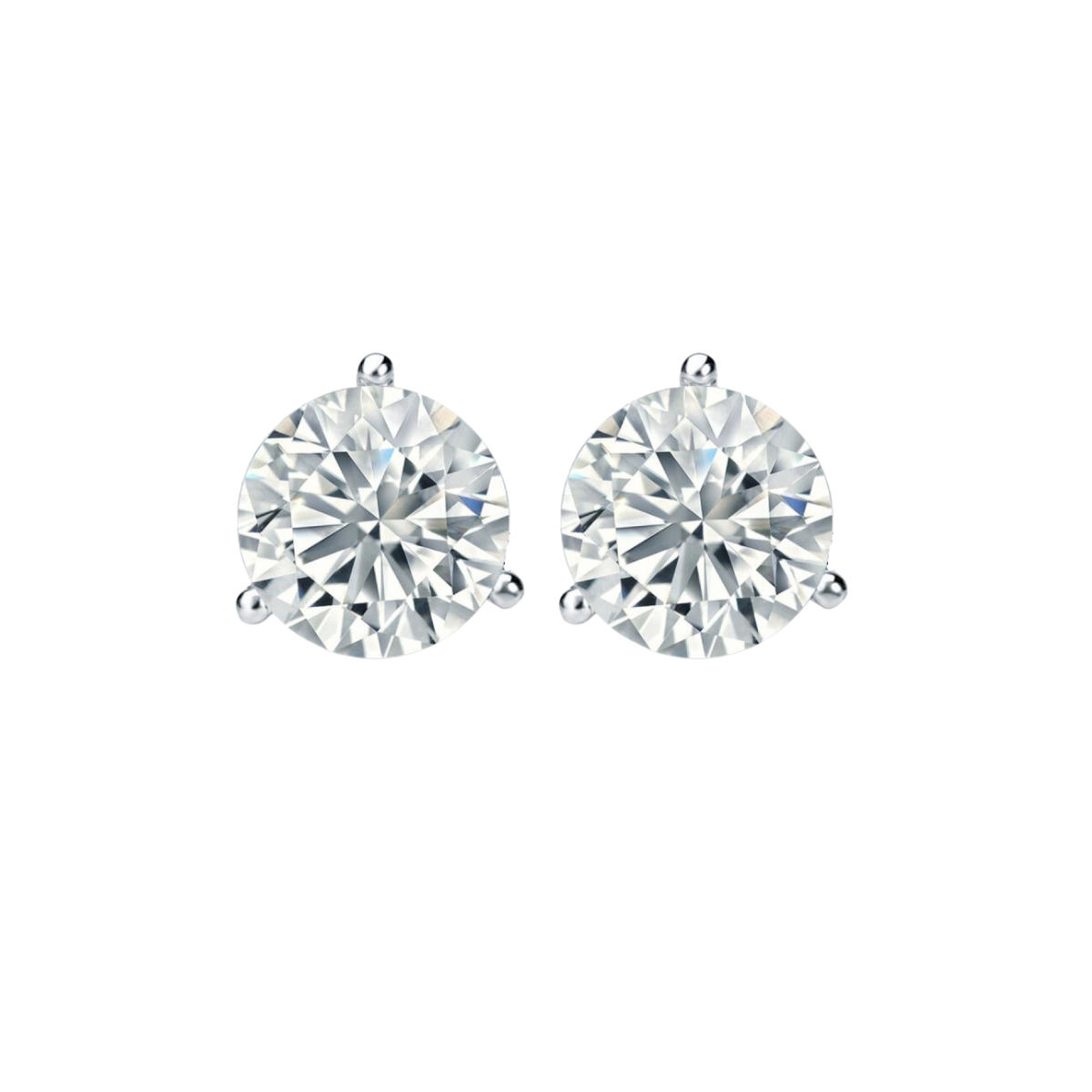 3 Prong Diamond Stud