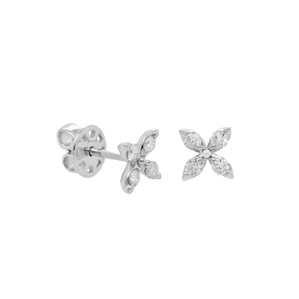 Lab Grown Diamond Clover Stud Earrings