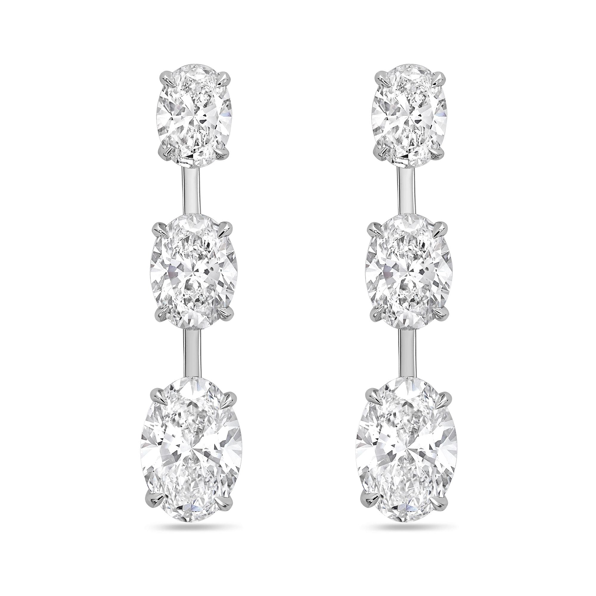 Lab Grown Diamond Graduated Dangling Earrings