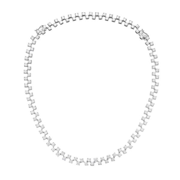 Lab Grown Diamond Round Brilliant Fashion Necklace