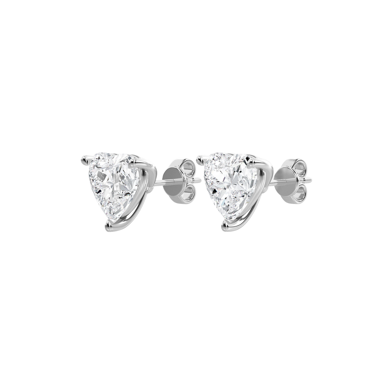 LAB GROWN HEART DIAMOND STUD