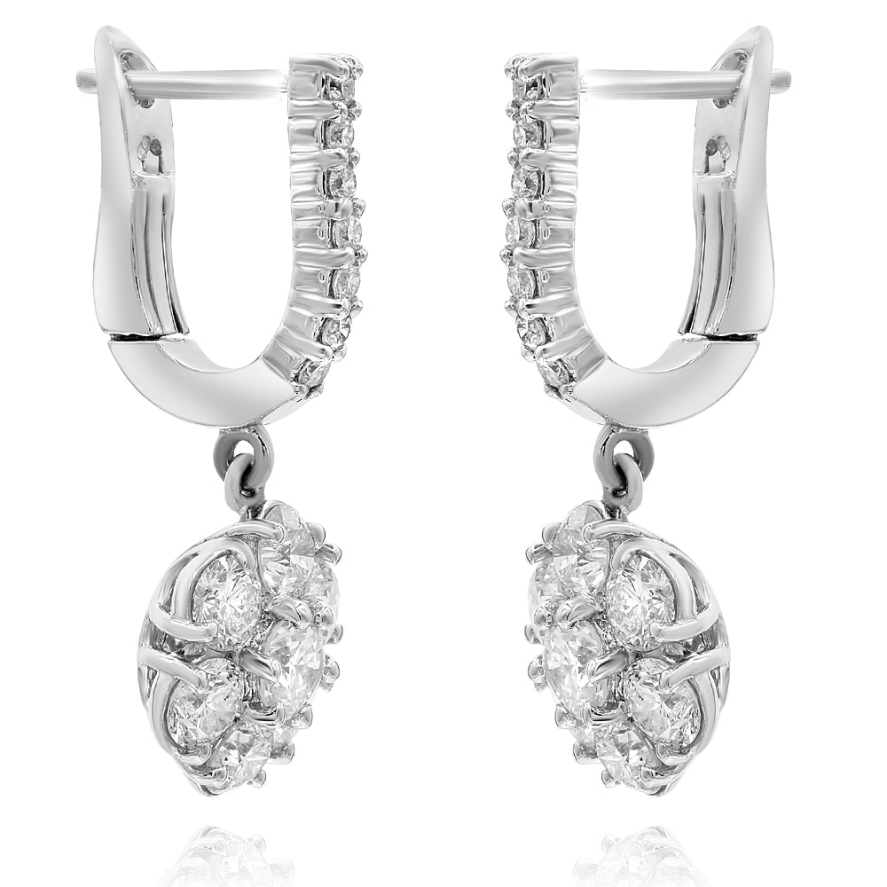 drop diamond earrings designs