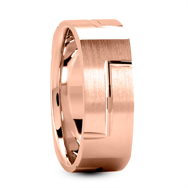 Square Key Wedding Band