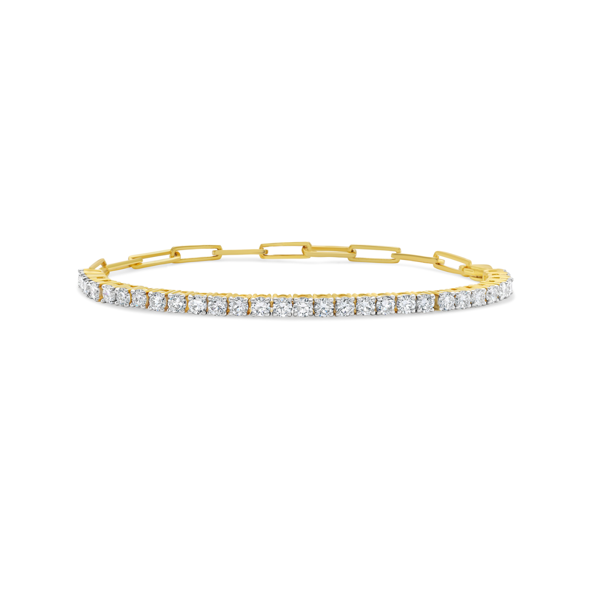 Lab Grown Diamond Link Tennis Bracelet