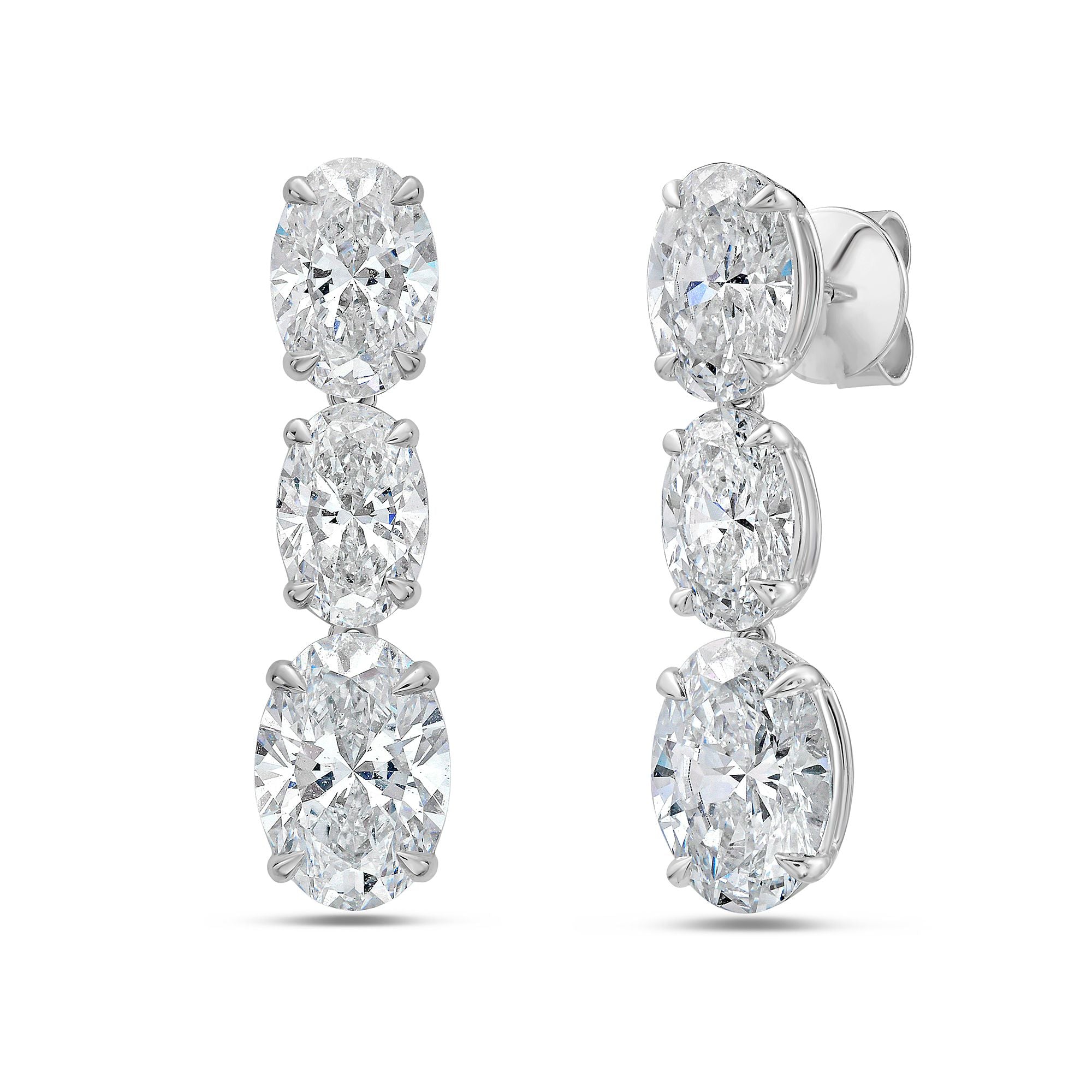Oval Drop Earrings