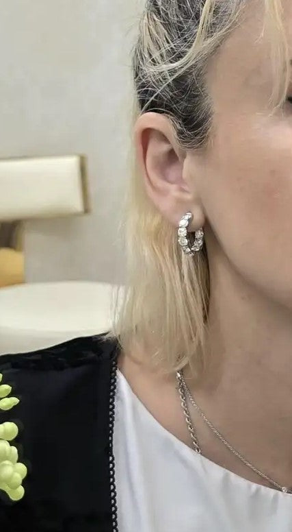 7.10cts Inside-Out Diamond Hoops