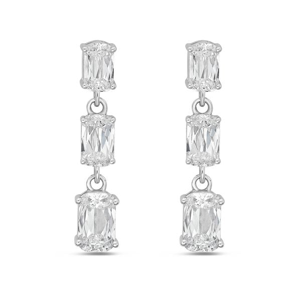 Lab Grown Briolette Cut Diamibd Earrings