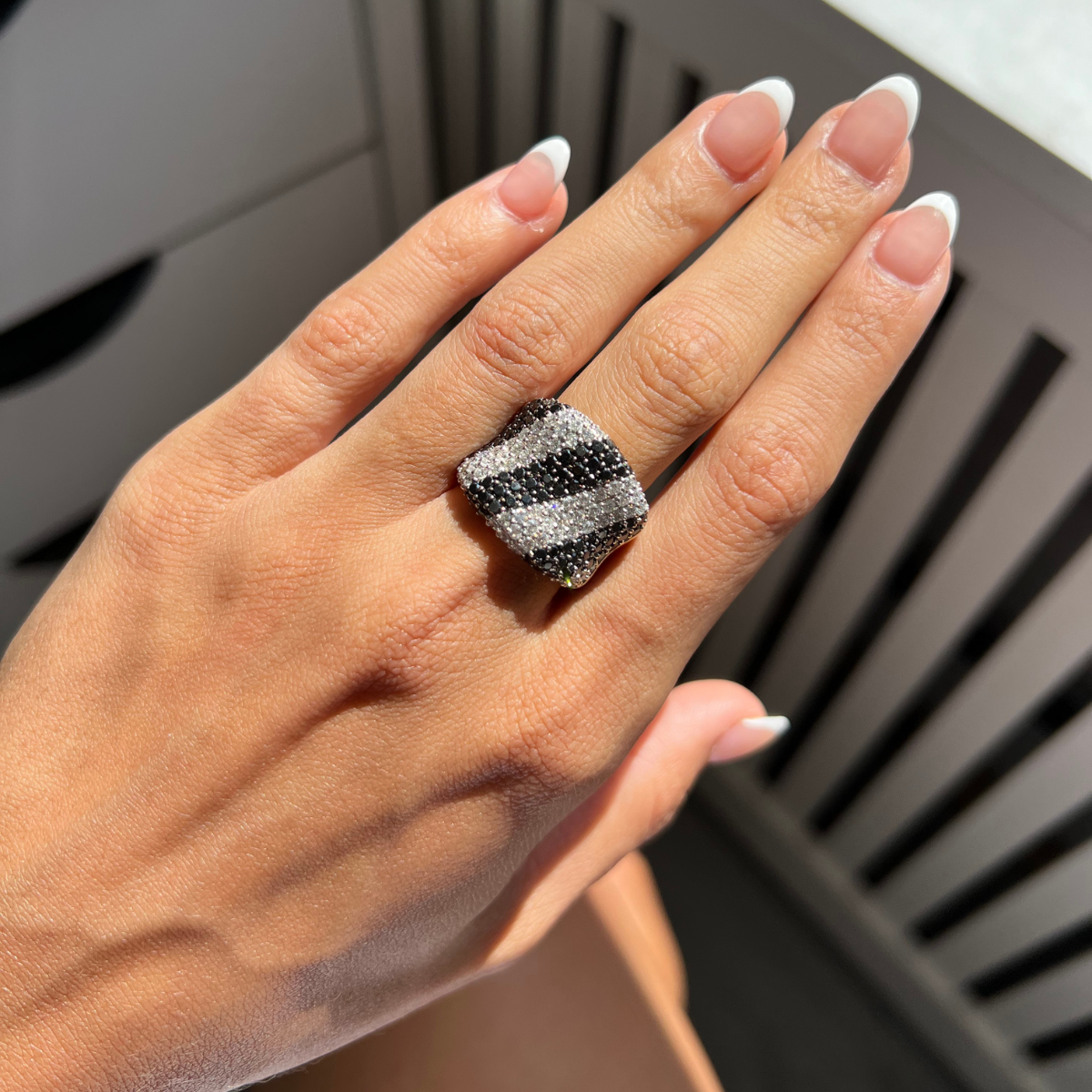 Stripe Diamond Ring