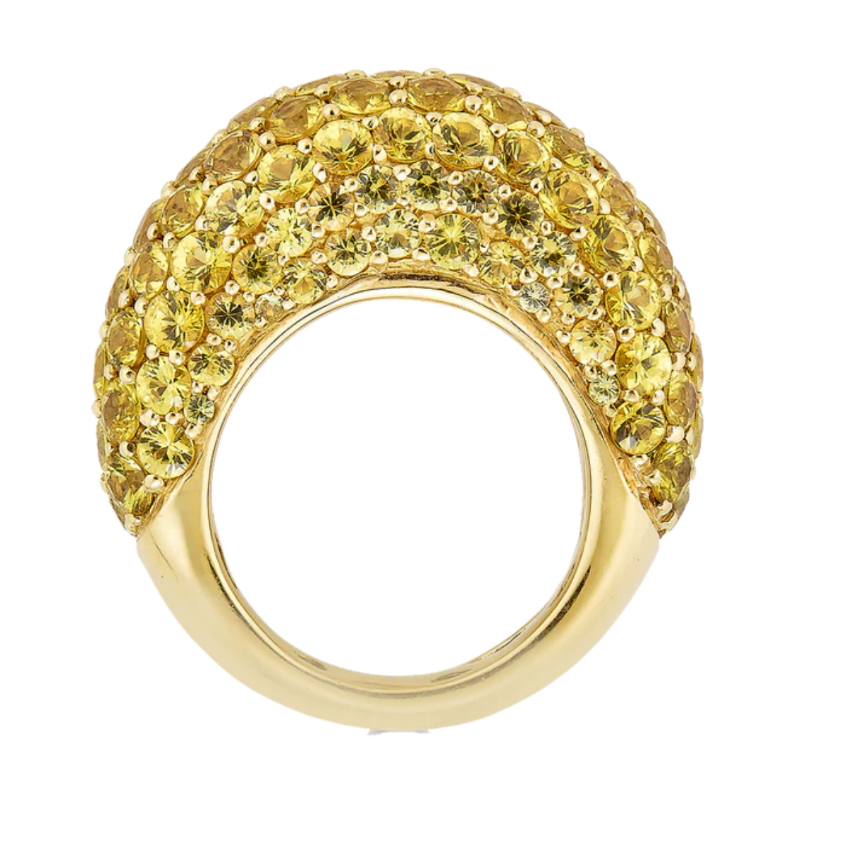 Yellow Sapphire Dome Ring