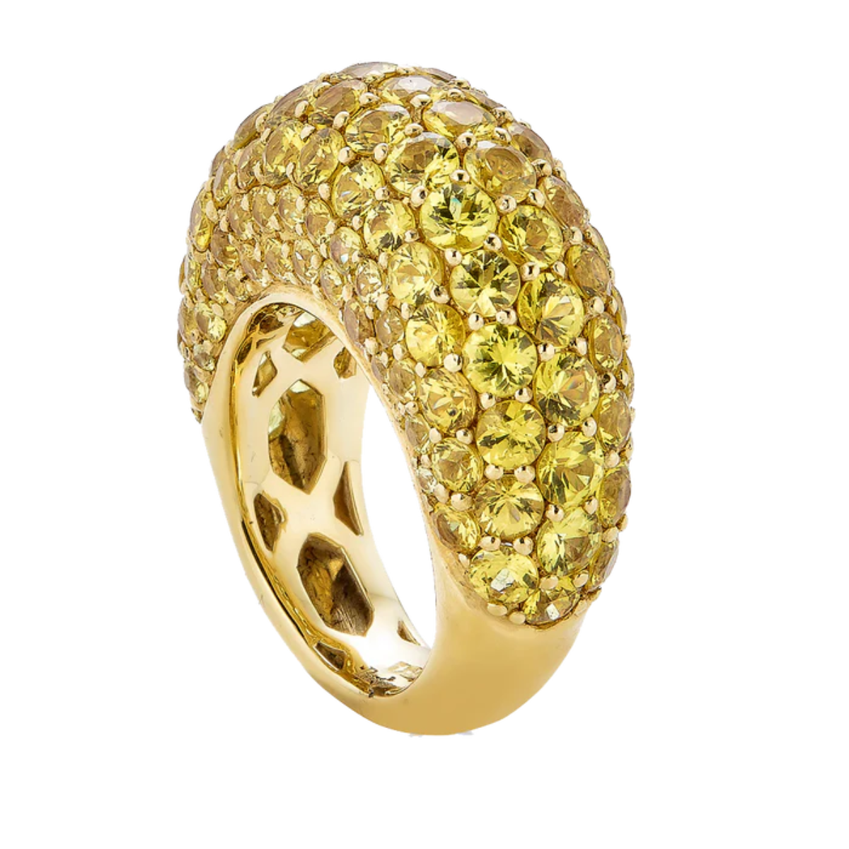 Yellow Sapphire Dome Ring