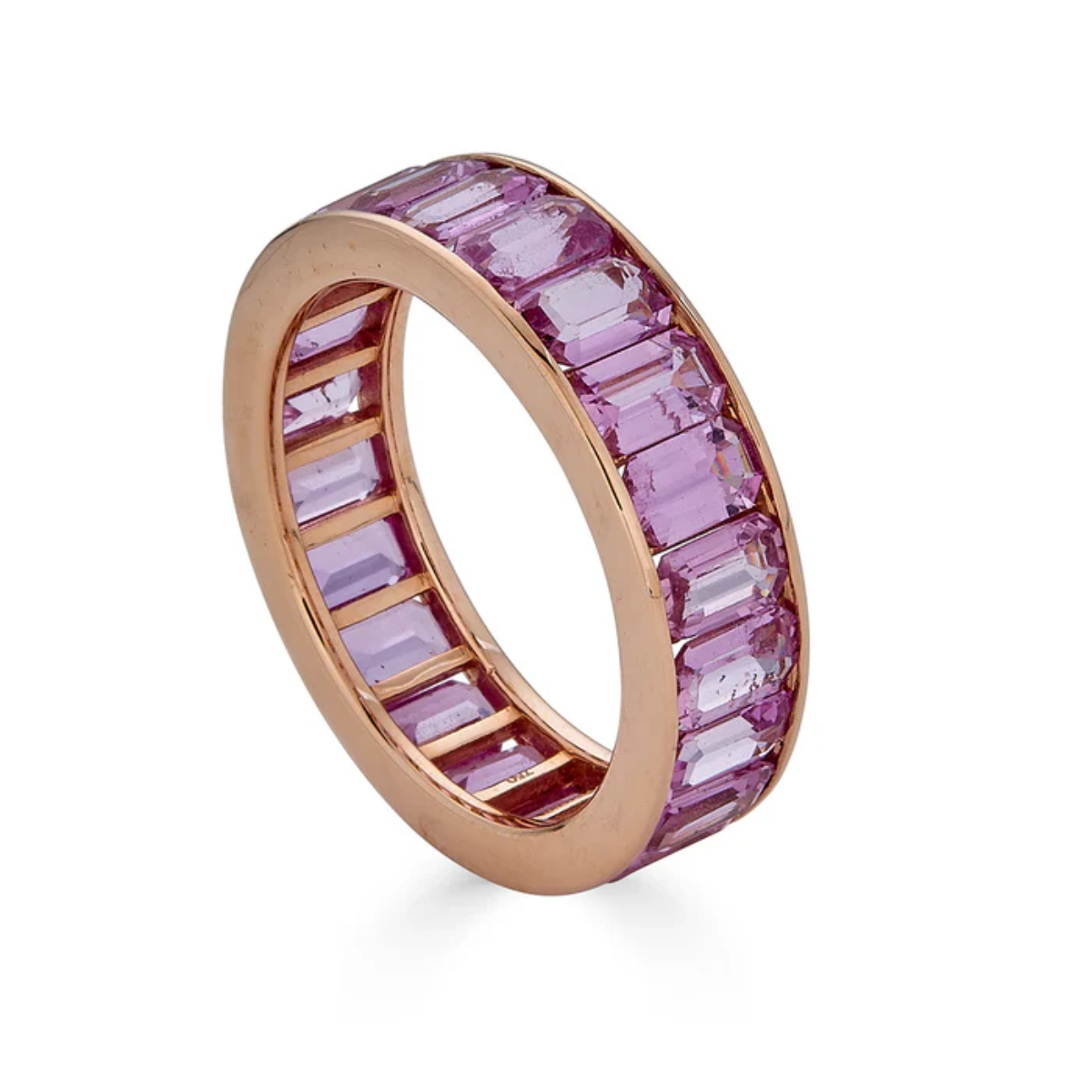 Pink Sapphire ETERNITY CHANNEL SET BAND