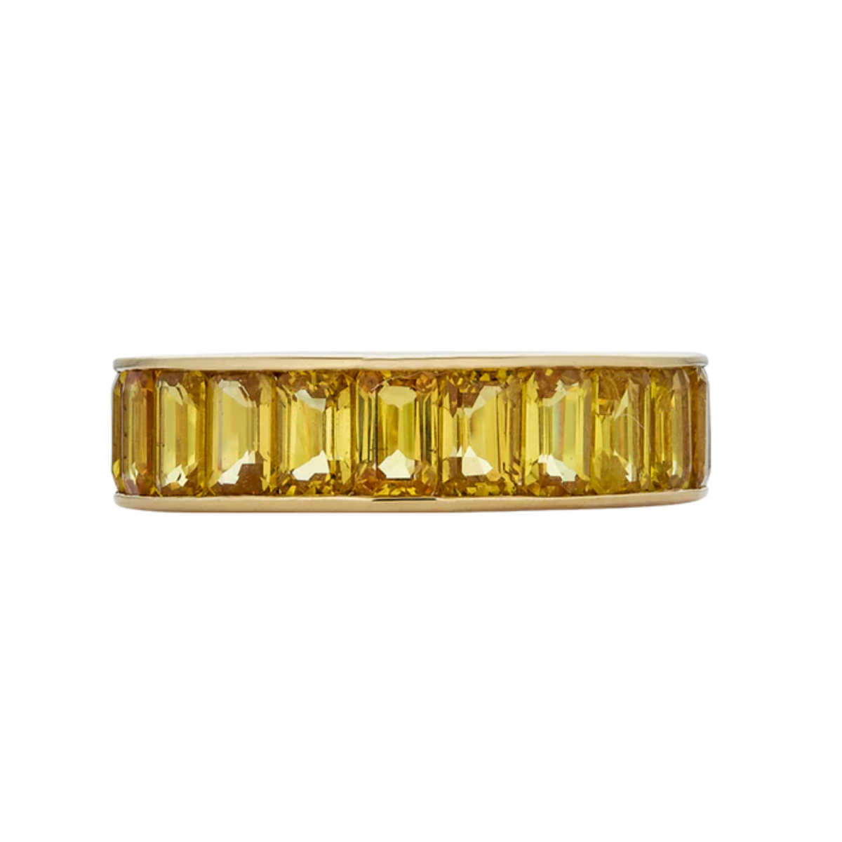 Yellow Sapphire ETERNITY CHANNEL SET BAND