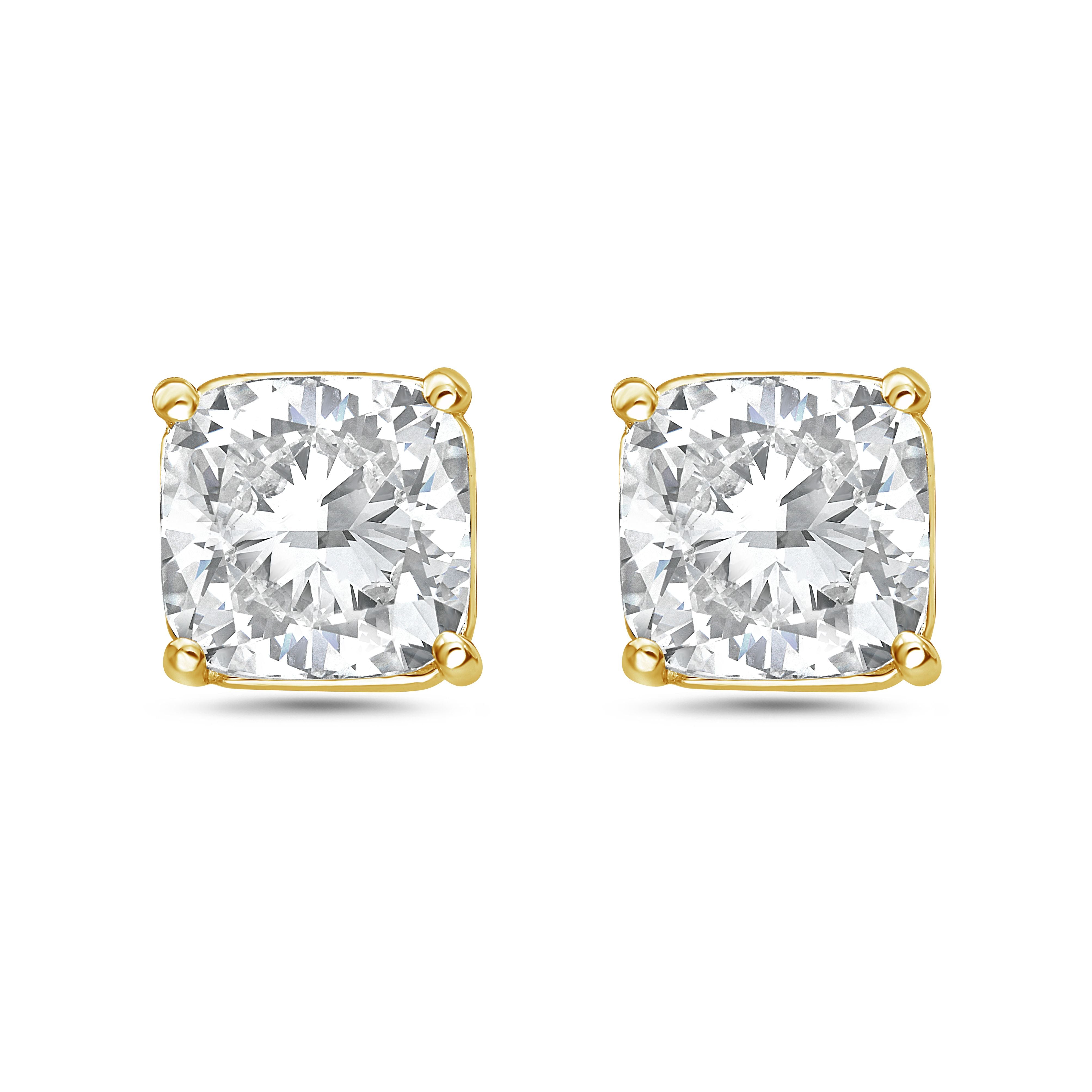 Lab Grown Cushion Diamond Studs