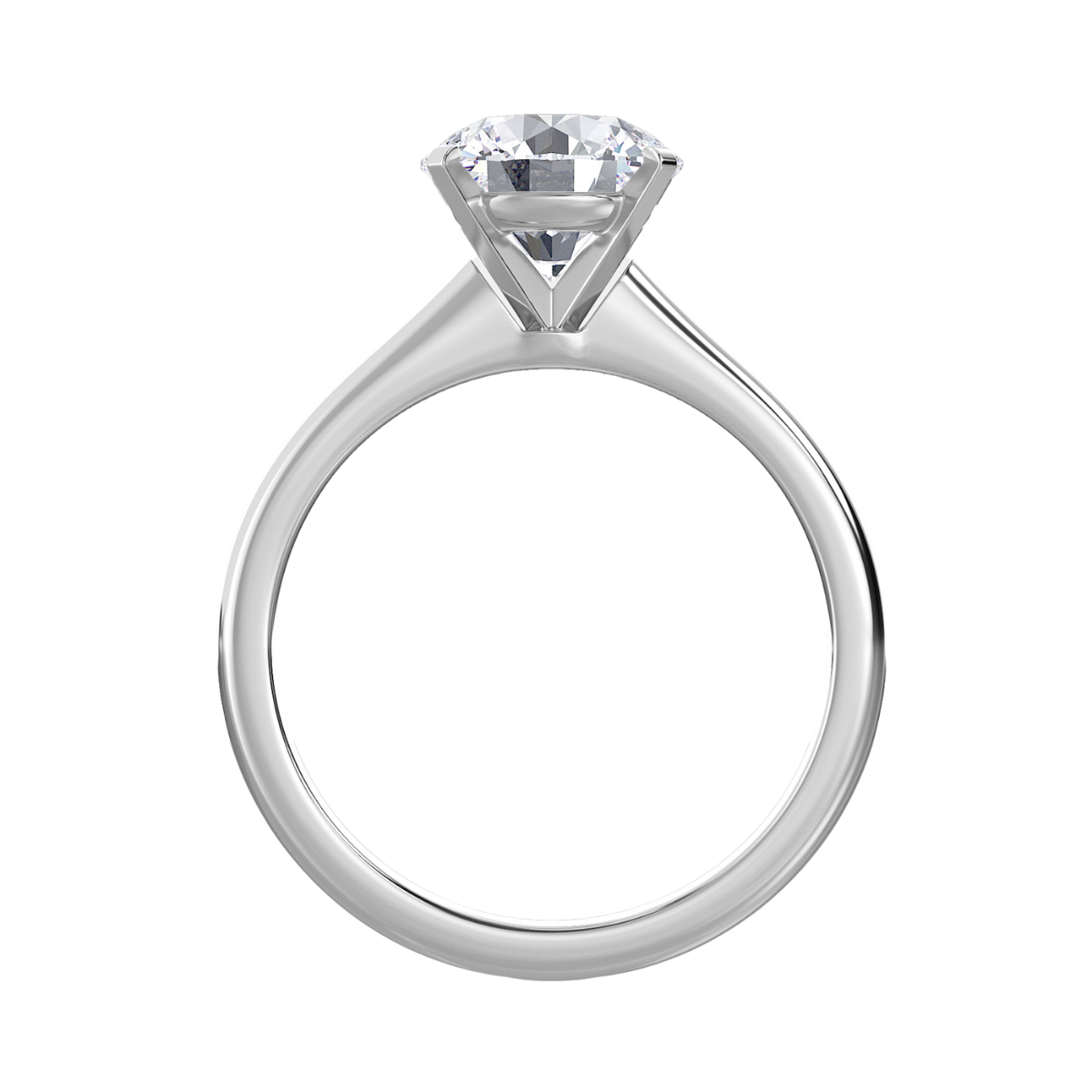 Round Solitaire Engagement Ring