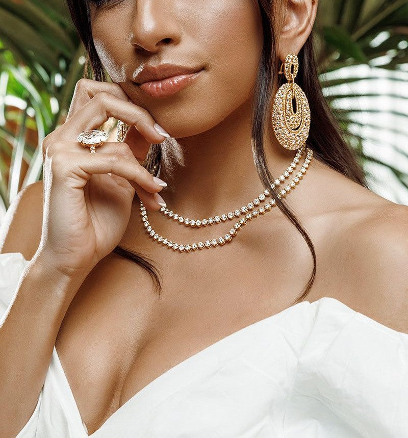 Vintage Rose Cut Diamond Chandelier Earring