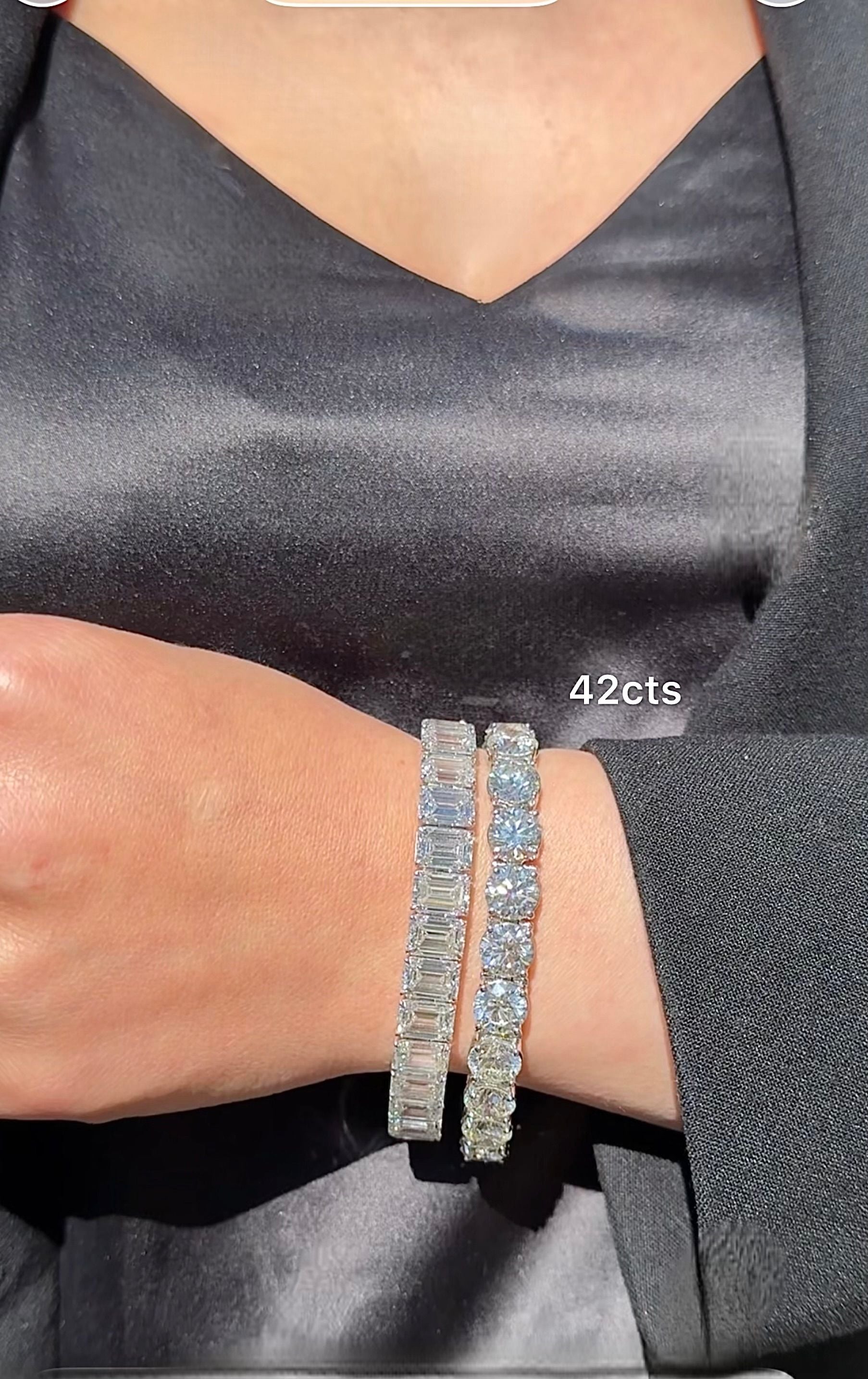 Lab Grown Round Diamond Tennis Bracelet