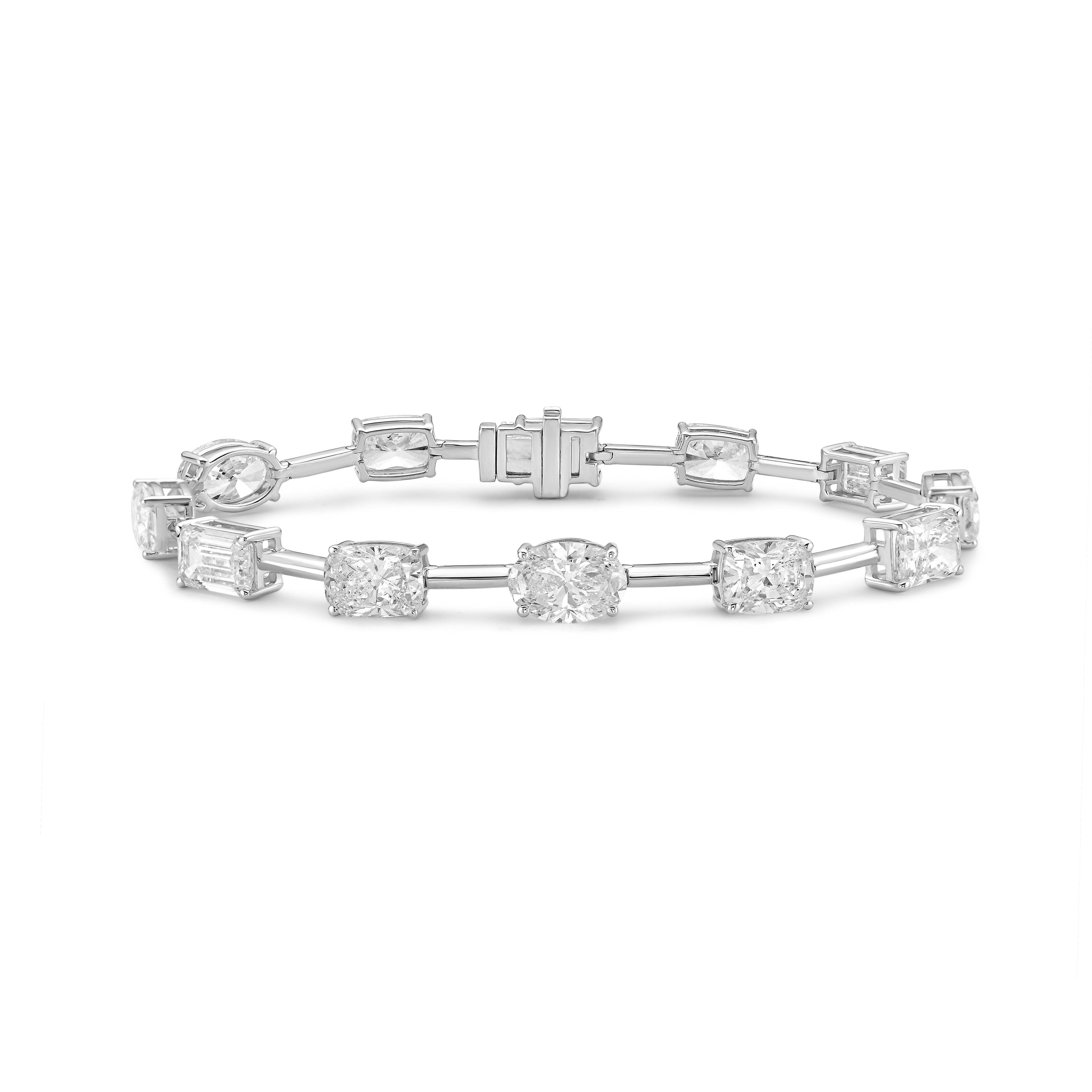 Lab Grown Multi-Cut Diamond Bracelet