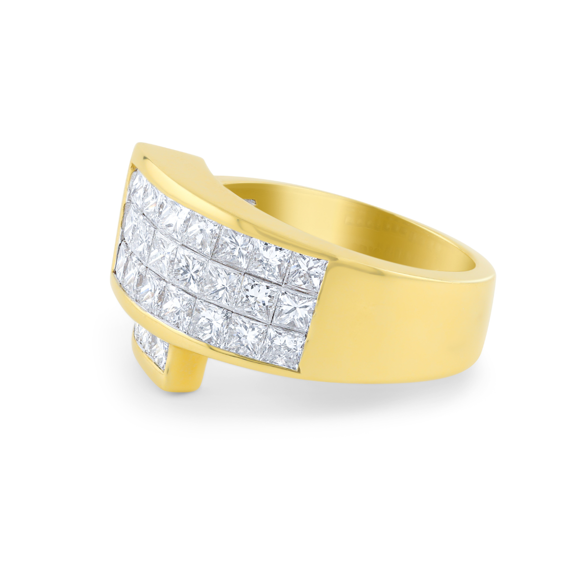 Princess cut diamond band ring